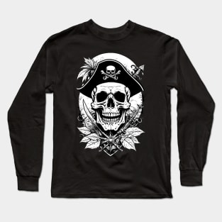 Pirate Ship Captain Long Sleeve T-Shirt